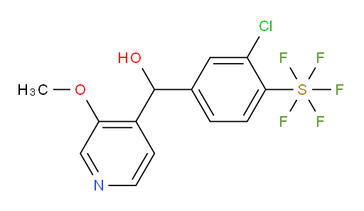 (3-chloro-4-(pentafluoromercapto)phenyl)(3-methoxypyridin-4-yl)methanol