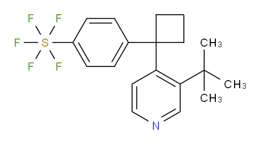 4-(1-(3-(tert-butyl)pyridin-4-yl)cyclobutyl)(pentafluoromercapto)benzene