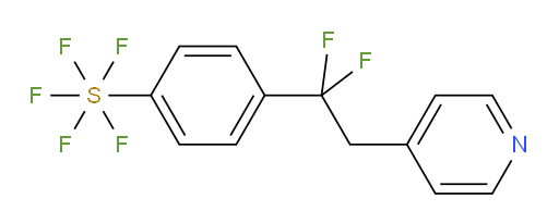 4-(1,1-difluoro-2-(pyridin-4-yl)ethyl)(pentafluoromercapto)benzene