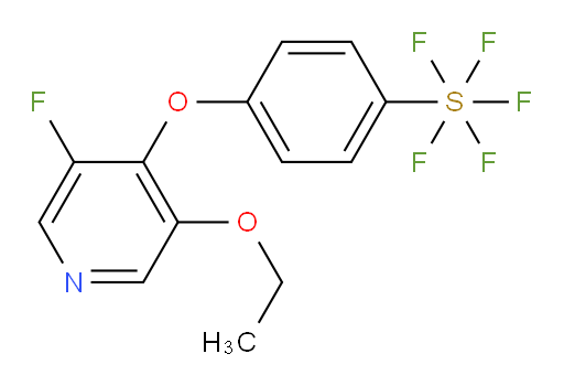 4-((3-ethoxy-5-fluoropyridin-4-yl)oxy)(pentafluoromercapto)benzene