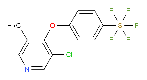 4-((3-chloro-5-methylpyridin-4-yl)oxy)(pentafluoromercapto)benzene
