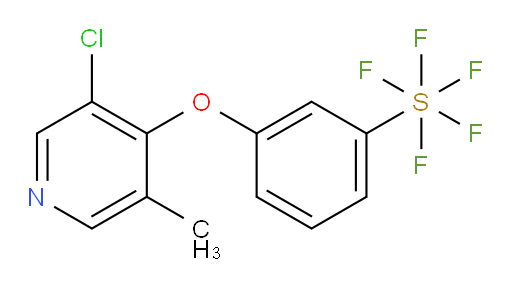 3-((3-chloro-5-methylpyridin-4-yl)oxy)(pentafluoromercapto)benzene