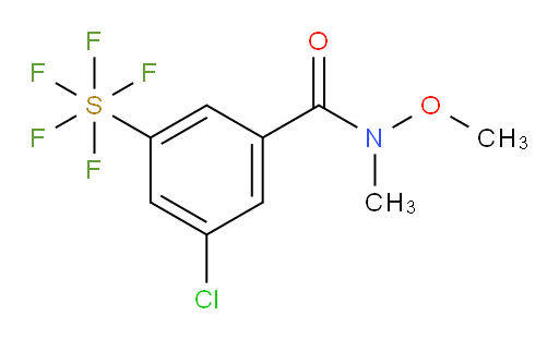 [3-Chloro-5-[(methoxymethylamino)carbonyl]phenyl]sulfur pentafluoride