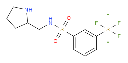 [3-[[(2-pyrrolidinylmethyl)amino]sulfonyl]phenyl]sulfur pentafluoride