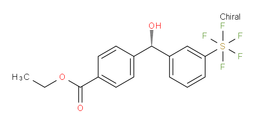 (S)-ethyl 4-(hydroxy(3-(pentafluoromercapto)phenyl)methyl)benzoate