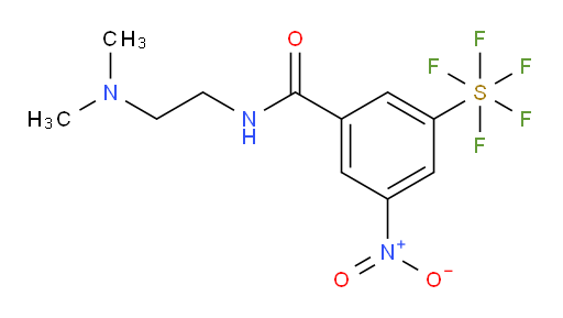 N-(2-(dimethylamino)ethyl)-3-(pentafluoromercapto)-5-nitrobenzamide