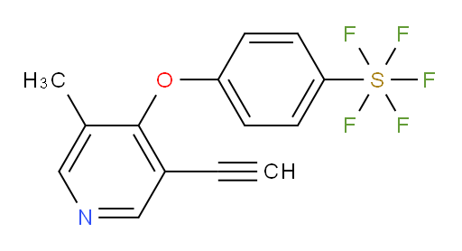 4-((3-ethynyl-5-methylpyridin-4-yl)oxy)(pentafluoromercapto)benzene