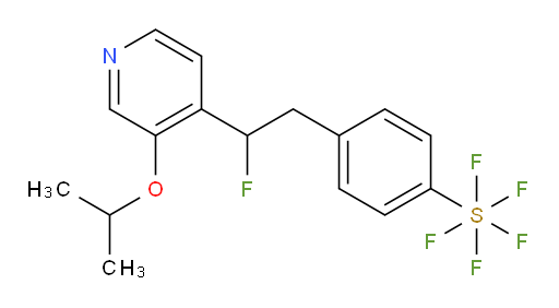 4-(2-fluoro-2-(3-isopropoxypyridin-4-yl)ethyl)(pentafluoromercapto)benzene