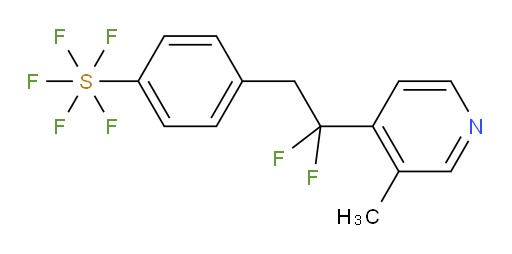 4-(2,2-difluoro-2-(3-methylpyridin-4-yl)ethyl)(pentafluoromercapto)benzene