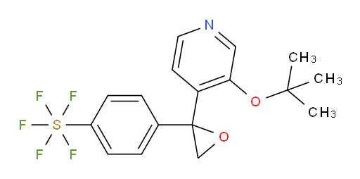 4-(2-(3-(tert-butoxy)pyridin-4-yl)oxiran-2-yl)(pentafluoromercapto)benzene