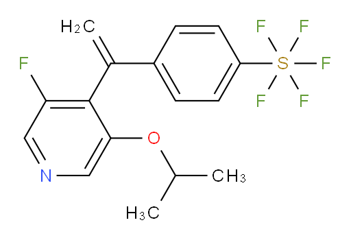 4-(1-(3-fluoro-5-isopropoxypyridin-4-yl)vinyl)(pentafluoromercapto)benzene
