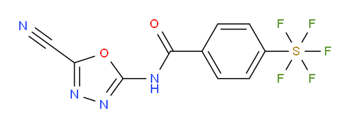 [4-[[(5-Cyano-1,3,4-oxadiazol-2-yl)amino]carbonyl]phenyl]sulfur pentafluoride
