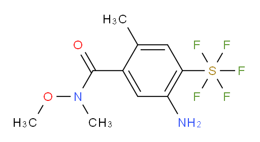 [2-Amino-4-[(methoxymethylamino)carbonyl]-5-methylphenyl]sulfur pentafluoride