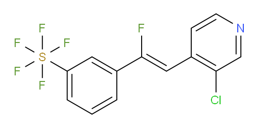 (Z)-3-(2-(3-chloropyridin-4-yl)-1-fluorovinyl)(pentafluoromercapto)benzene
