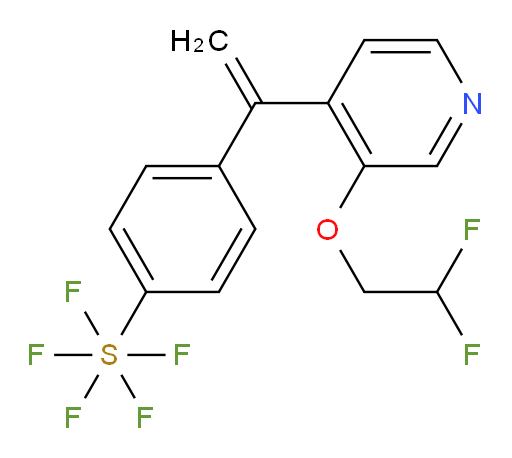 4-(1-(3-(2,2-difluoroethoxy)pyridin-4-yl)vinyl)(pentafluoromercapto)benzene