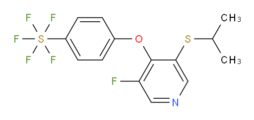 4-((3-fluoro-5-(isopropylthio)pyridin-4-yl)oxy)(pentafluoromercapto)benzene