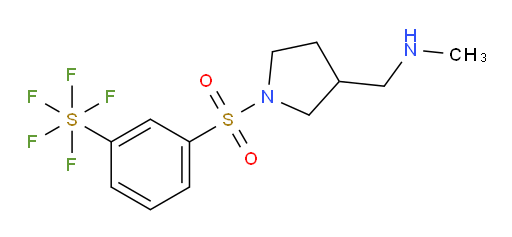 [3-[[3-[(methylamino)methyl]-1-pyrrolidinyl]sulfonyl]phenyl]sulfur pentafluoride