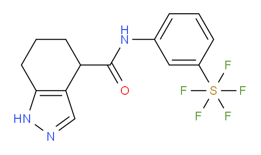N-(3-(pentafluoromercapto)phenyl)-4,5,6,7-tetrahydro-1H-indazole-4-carboxamide