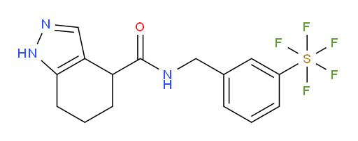 N-(3-(pentafluoromercapto)benzyl)-4,5,6,7-tetrahydro-1H-indazole-4-carboxamide