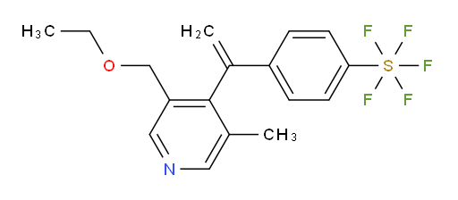 4-(1-(3-(ethoxymethyl)-5-methylpyridin-4-yl)vinyl)(pentafluoromercapto)benzene