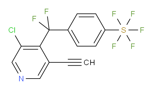 4-((3-chloro-5-ethynylpyridin-4-yl)difluoromethyl)(pentafluoromercapto)benzene