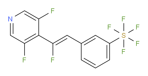 (Z)-3-(2-(3,5-difluoropyridin-4-yl)-2-fluorovinyl)(pentafluoromercapto)benzene