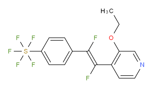 (E)-4-(2-(3-ethoxypyridin-4-yl)-1,2-difluorovinyl)(pentafluoromercapto)benzene