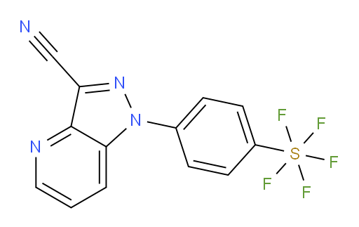 1-(4-(pentafluoromercapto)phenyl)-1H-pyrazolo[4,3-b]pyridine-3-carbonitrile