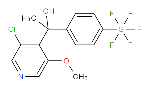 1-(3-chloro-5-methoxypyridin-4-yl)-1-(4-(pentafluoromercapto)phenyl)ethanol