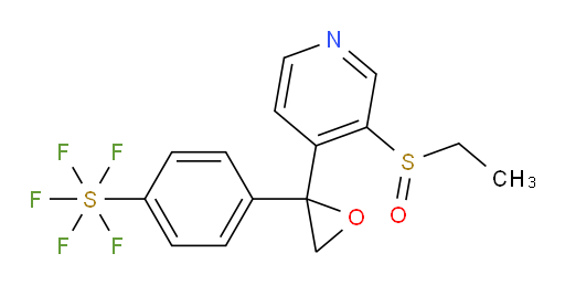 4-(2-(3-(ethylsulfinyl)pyridin-4-yl)oxiran-2-yl)(pentafluoromercapto)benzene