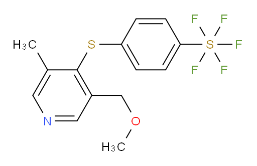 4-((3-(methoxymethyl)-5-methylpyridin-4-yl)thio)(pentafluoromercapto)benzene