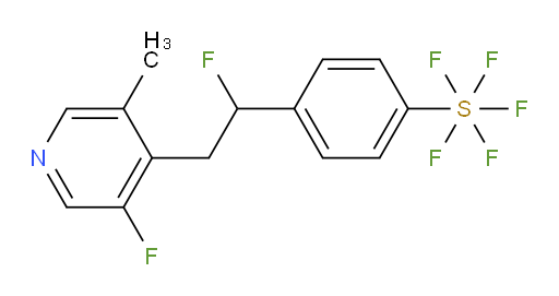 4-(1-fluoro-2-(3-fluoro-5-methylpyridin-4-yl)ethyl)(pentafluoromercapto)benzene