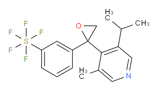 3-(2-(3-isopropyl-5-methylpyridin-4-yl)oxiran-2-yl)(pentafluoromercapto)benzene