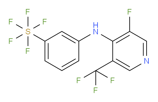 3-((3-fluoro-5-(trifluoromethyl)pyridin-4-yl)amino)(pentafluoromercapto)benzene