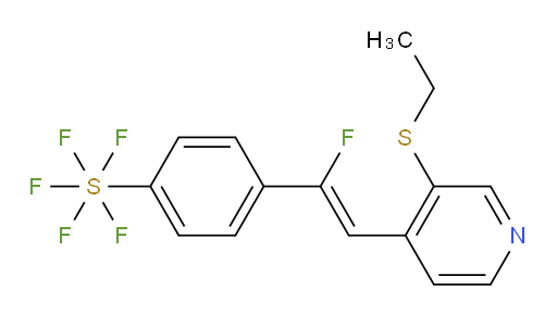 (Z)-4-(2-(3-(ethylthio)pyridin-4-yl)-1-fluorovinyl)(pentafluoromercapto)benzene