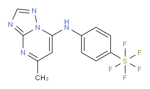[4-[(5-methyl[1,2,4]triazolo[1,5-a]pyrimidin-7-yl)amino]phenyl]sulfur pentafluoride