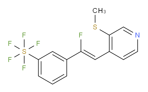 (Z)-3-(1-fluoro-2-(3-(methylthio)pyridin-4-yl)vinyl)(pentafluoromercapto)benzene