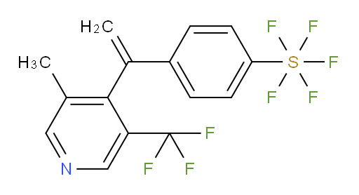 4-(1-(3-methyl-5-(trifluoromethyl)pyridin-4-yl)vinyl)(pentafluoromercapto)benzene