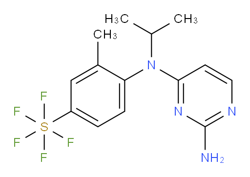 [4-[(2-Amino-4-pyrimidimyl)(1-methylethyl)amino]-3-methylphenyl]sulfur pentafluoride