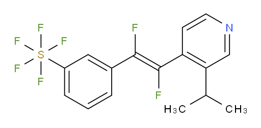 (E)-3-(1,2-difluoro-2-(3-isopropylpyridin-4-yl)vinyl)(pentafluoromercapto)benzene