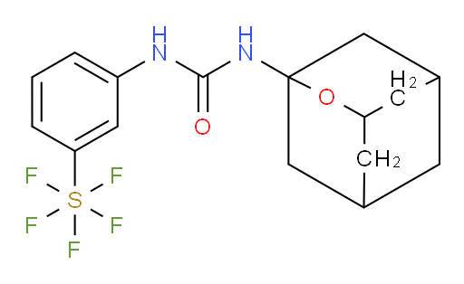 [3-[[(2-oxatricyclo[3.3.1.1 ]dec-1-ylamino)carbonyl]amino]phenyl]sulfur pentafluoride