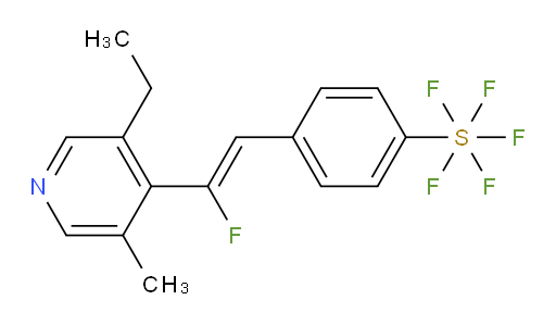 (Z)-4-(2-(3-ethyl-5-methylpyridin-4-yl)-2-fluorovinyl)(pentafluoromercapto)benzene