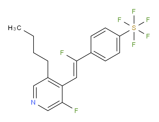 (Z)-4-(2-(3-butyl-5-fluoropyridin-4-yl)-1-fluorovinyl)(pentafluoromercapto)benzene