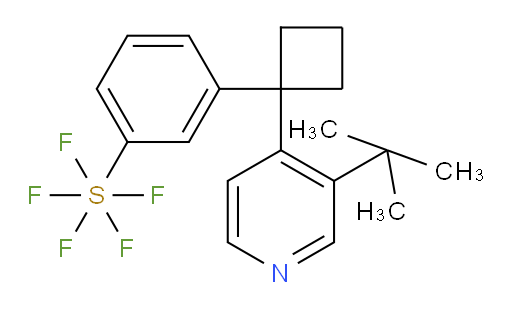3-(1-(3-(tert-butyl)pyridin-4-yl)cyclobutyl)(pentafluoromercapto)benzene