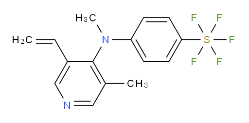 4-(methyl(3-methyl-5-vinylpyridin-4-yl)amino)(pentafluoromercapto)benzene