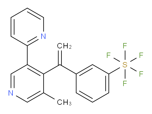 3-(1-(5'-methyl-[2,3'-bipyridin]-4'-yl)vinyl)(pentafluoromercapto)benzene