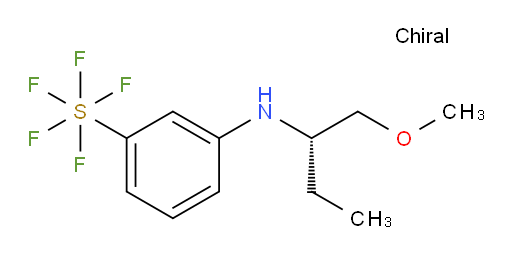 (S)-3-((1-methoxybutan-2-yl)amino)(pentafluoromercapto)benzene