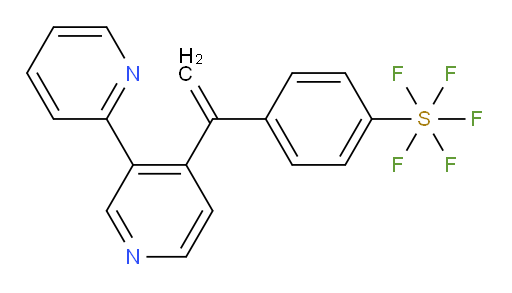 4-(1-([2,3'-bipyridin]-4'-yl)vinyl)(pentafluoromercapto)benzene