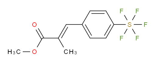 [4-(3-methoxy-2-methyl-3-oxo-1-propen-1-yl)phenyl]sulfur pentafluoride