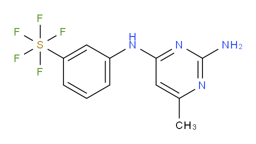 [3-[(2-amino-6-methyl-4-pyrimidinyl)amino]phenyl]sulfur pentafluoride
